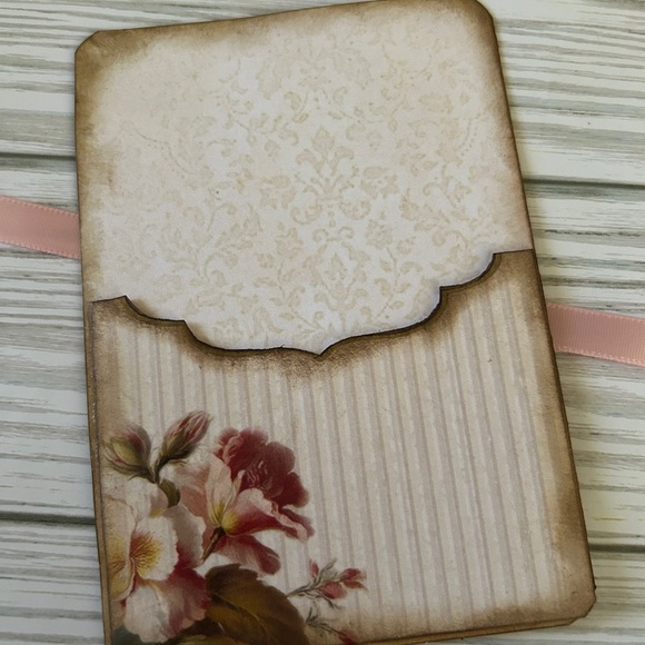 Junk Journal Cards Ephemera Pocket Cards Paris Florals scrapbooking handmade - Picture 7 of 9